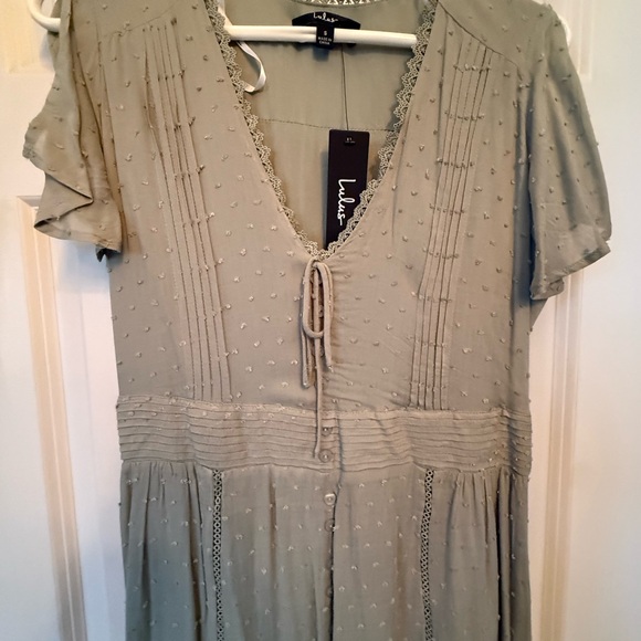 sage green swiss dot dress Amy Swiss Dot Sage Dress